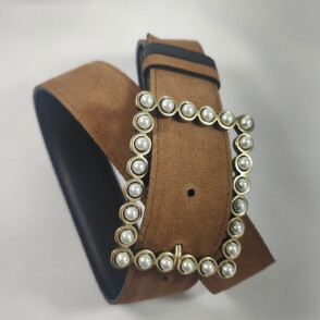 Boucle Cannes perles dorée